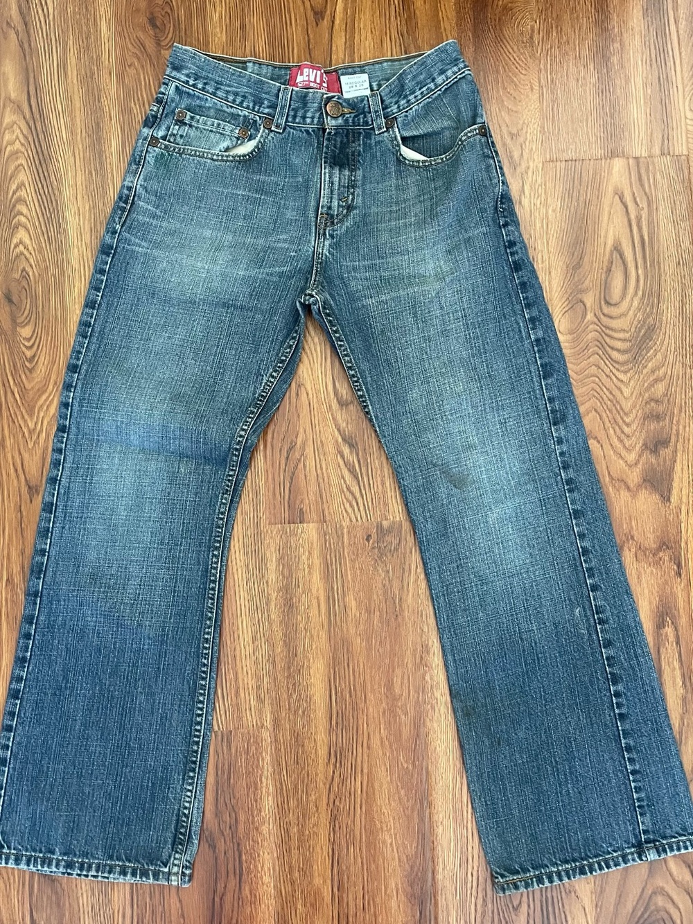 Vintage Levi's 527 Jeans Women 28x28 Blue Denim Bootcut Cotton Straight Pants